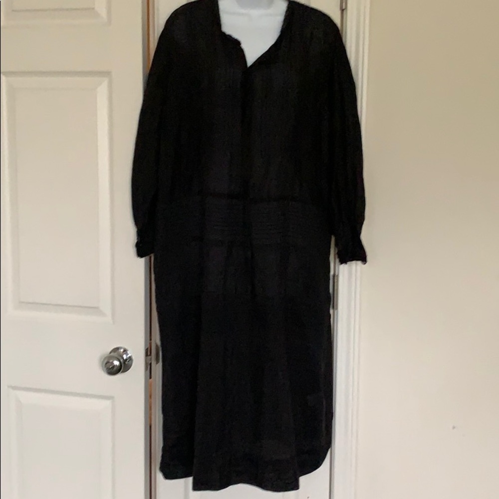 Johnny Was Black Sheer Dress